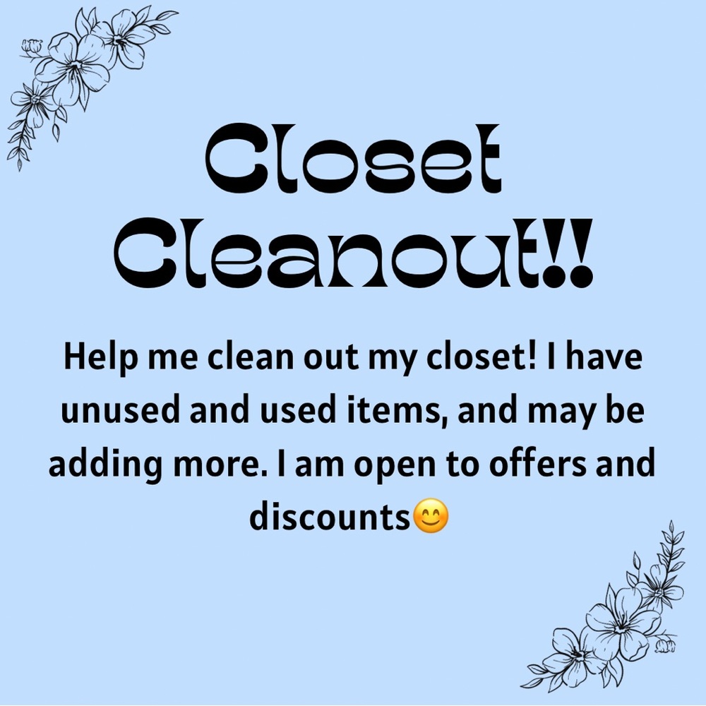CLOSET CLEANOUT!!